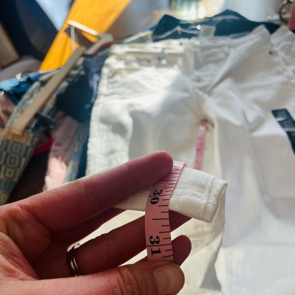 J. crew Mid Rise Skinny Jean White Denim NWT 31 tall - Picture 8 of 10